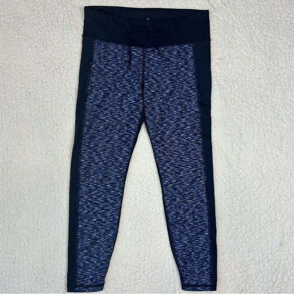 GapFit Legging Women's Size M Navy White Striped Printed Pull On